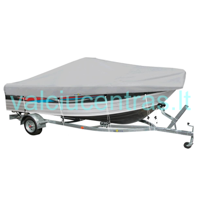 Tentas iš kvėpuojančios medžiagos laivui su centrine konsole